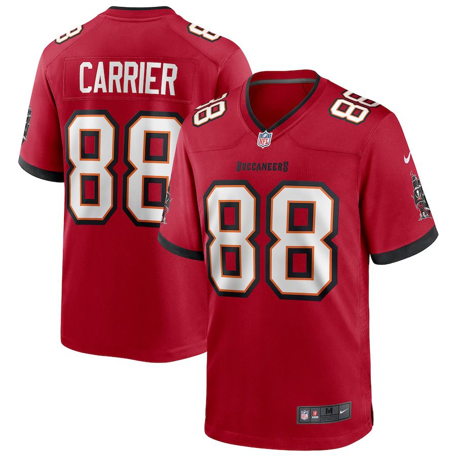 Men Tampa Bay Buccaneers 88 Mark Carrier Nike Red Game Retired Player NFL Jersey